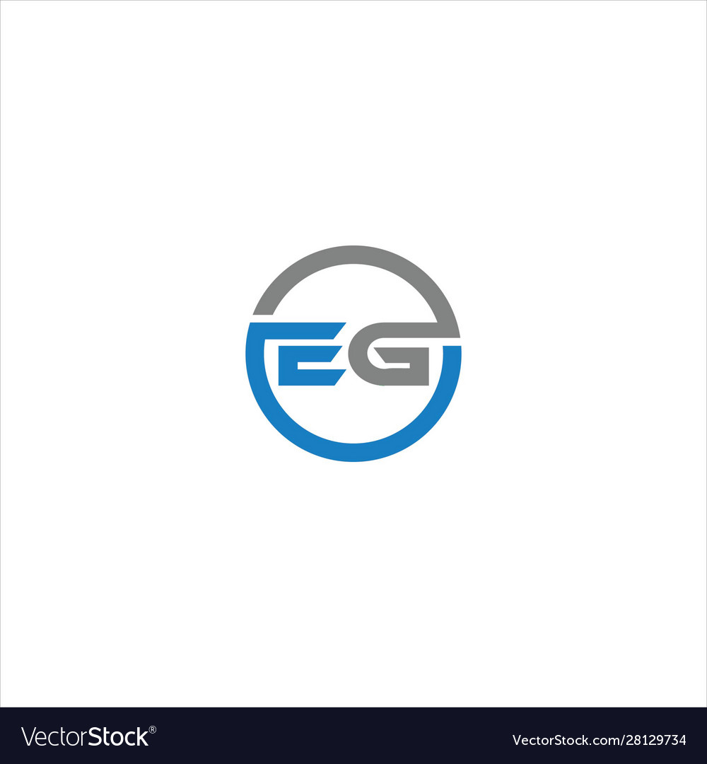 Letter eg or ge logo logo design Royalty Free Vector Image