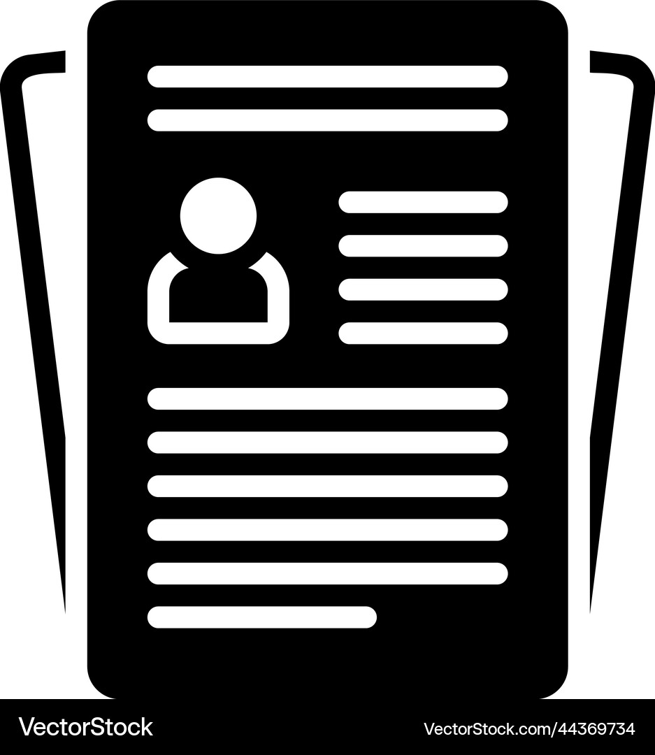 Resume Royalty Free Vector Image - VectorStock