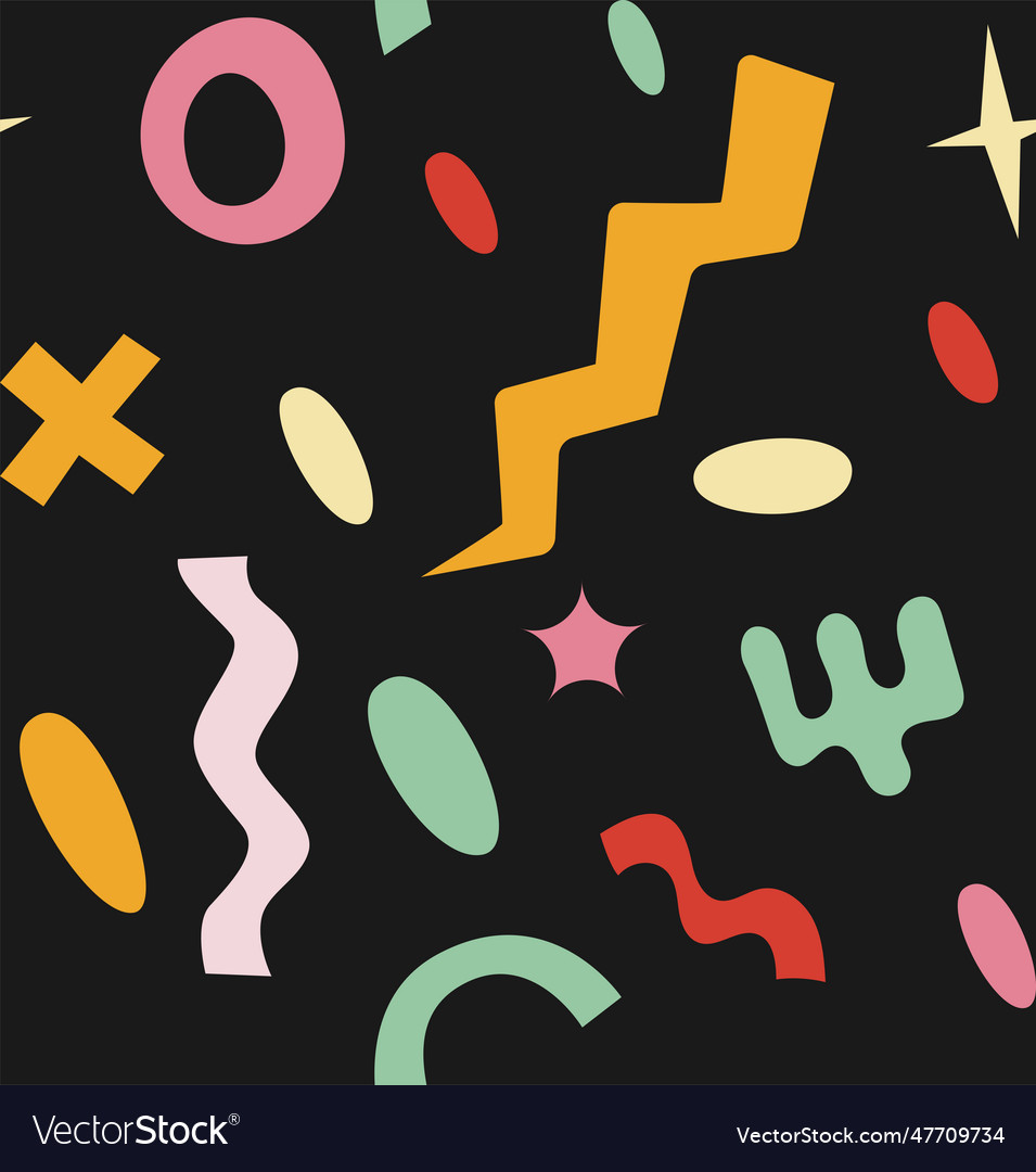 Seamless pattern in retro groove style