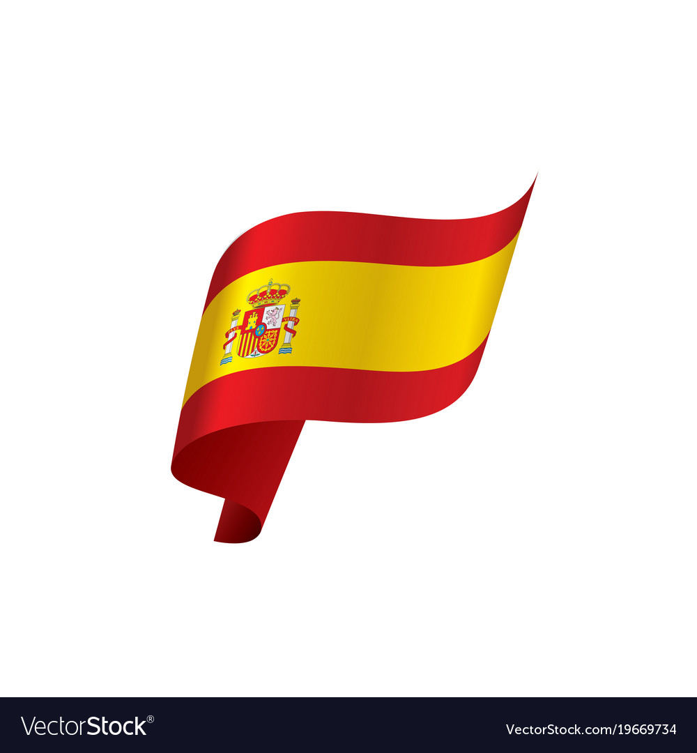 Spain flag Royalty Free Vector Image - VectorStock