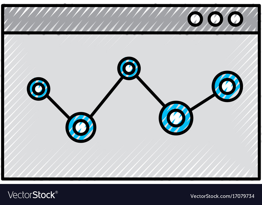 Vorlage Computer mit Statistikdiagramm