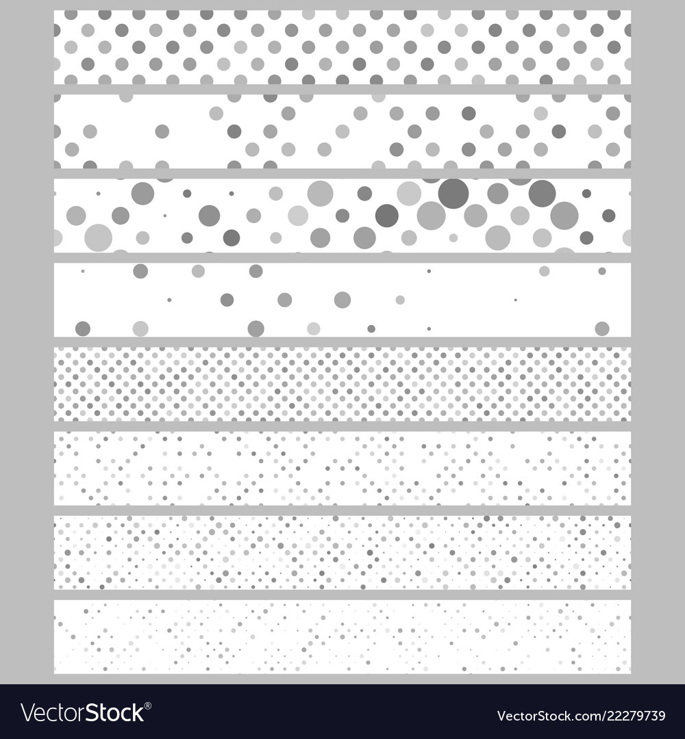 Abstract circle pattern web banner background set