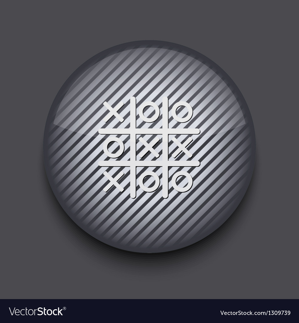 App circle striped icon on gray background eps 10