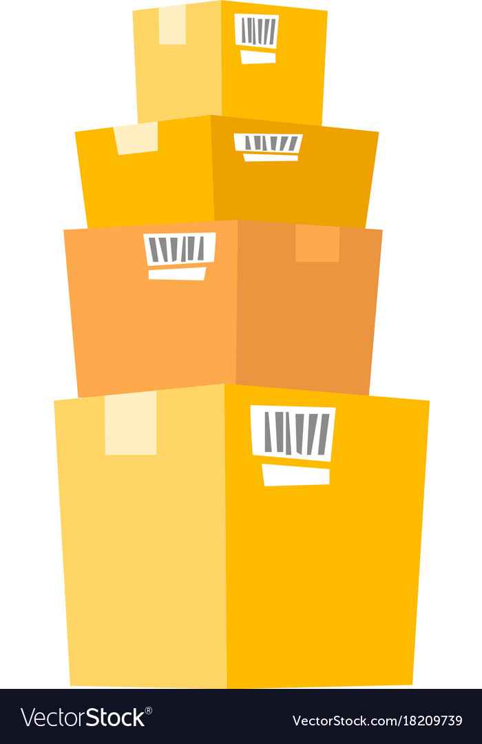 Cardboard Boxes Stack
