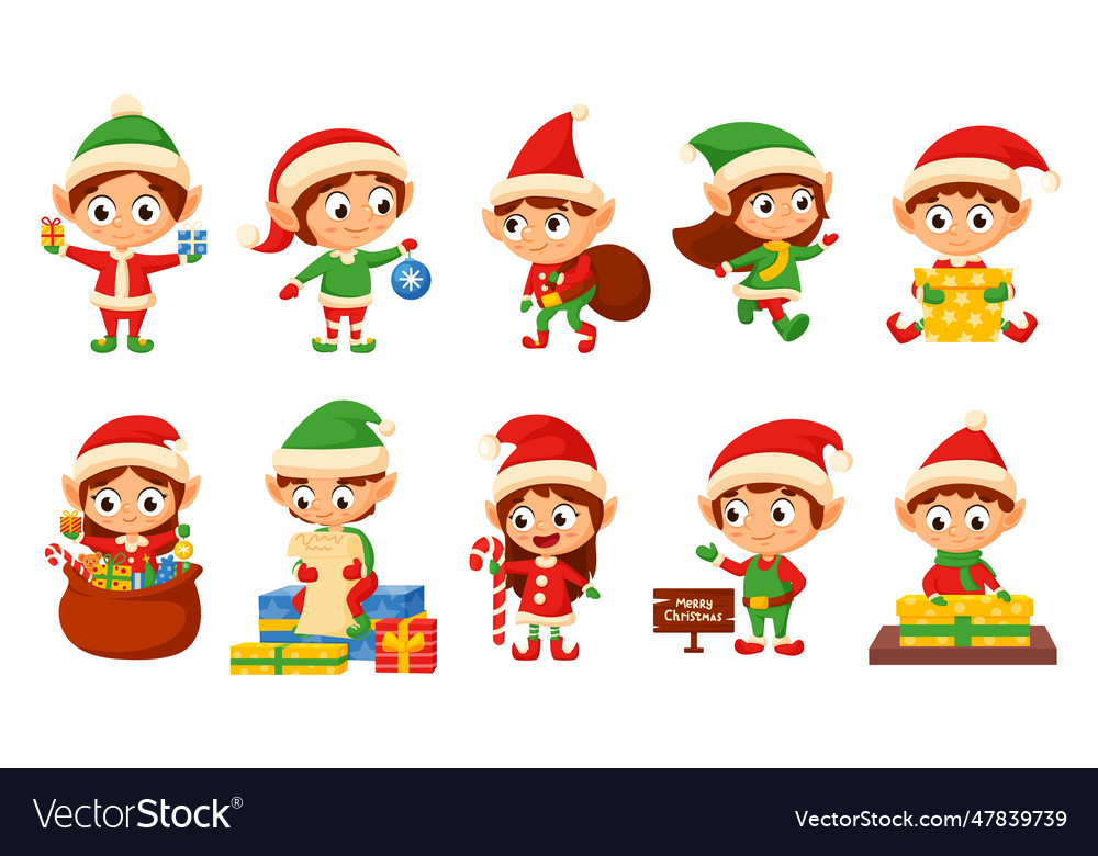 Christmas Elves and Santas Helpers