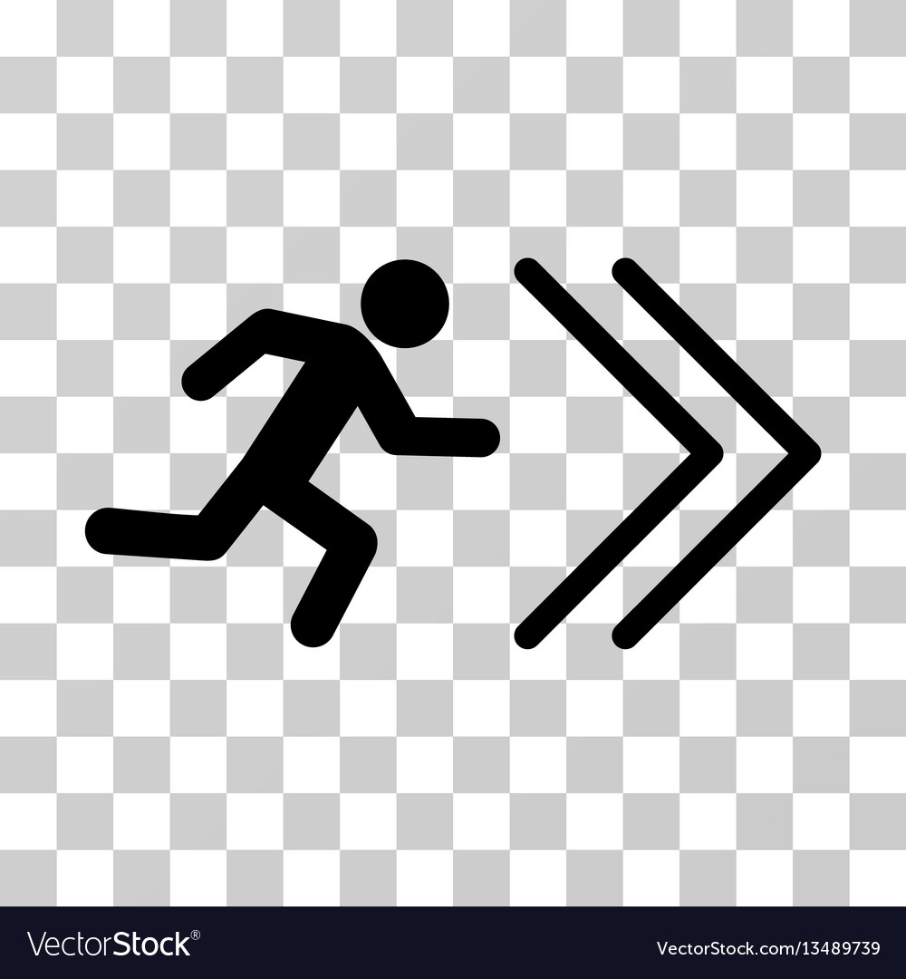 Exit direction icon vector image Exit direction icon