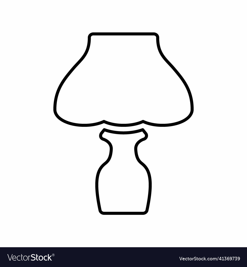 Graphic of - table lamp line style
