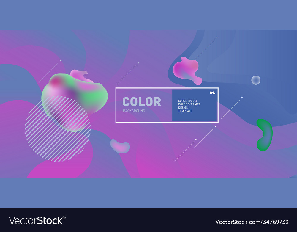 Liquid color background design fluid gradient Vector Image Liquid color background design fluid gradient