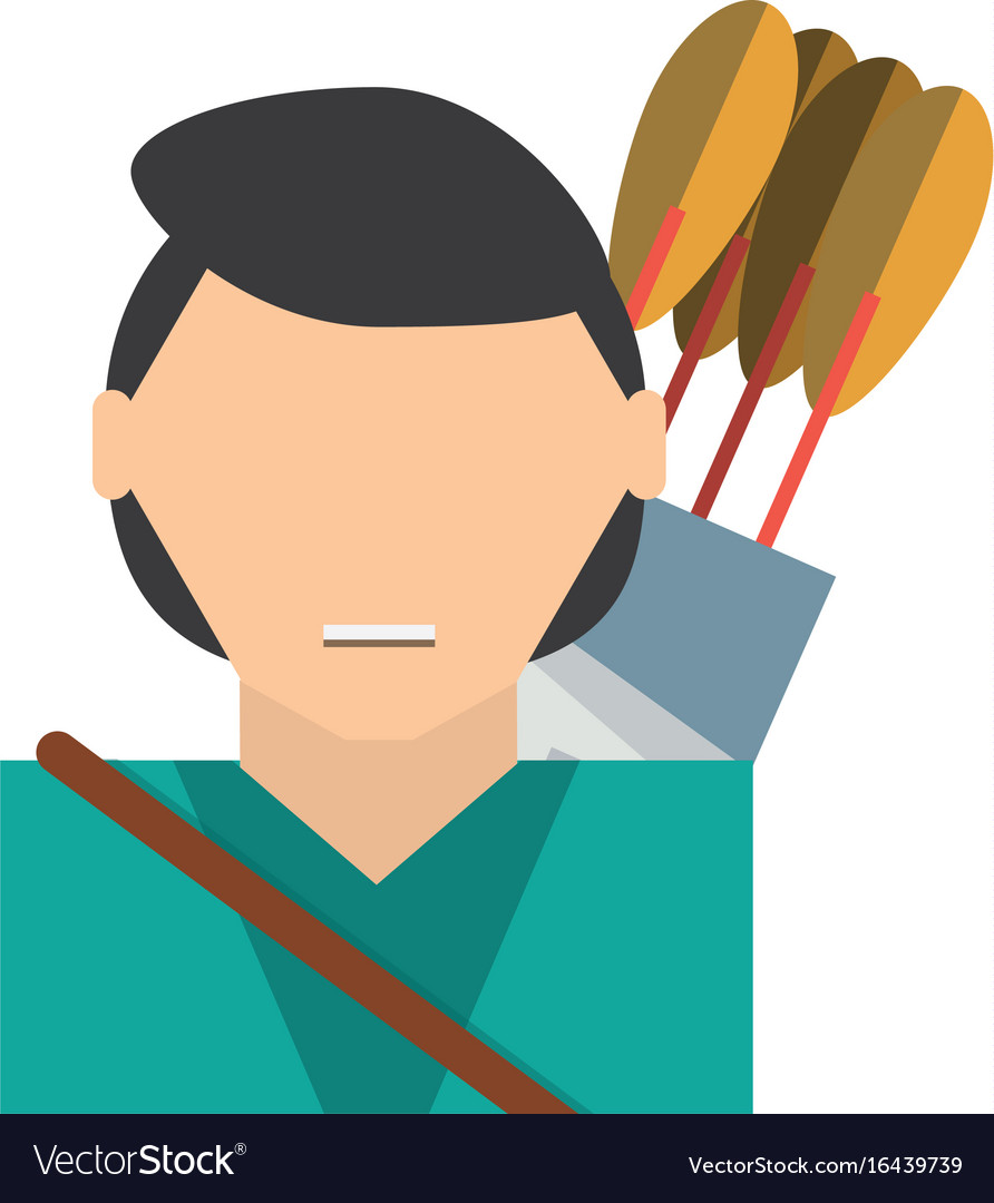 Man with bow arrows