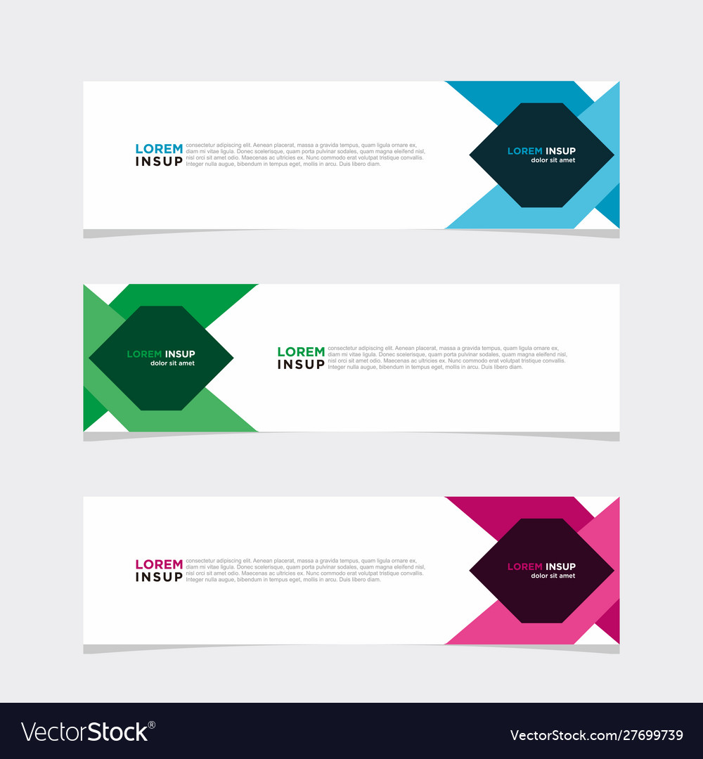 Modern Banner Web Background Abstract Design Vector Image