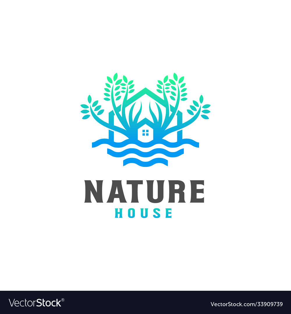 Nature house logo design template - good to use