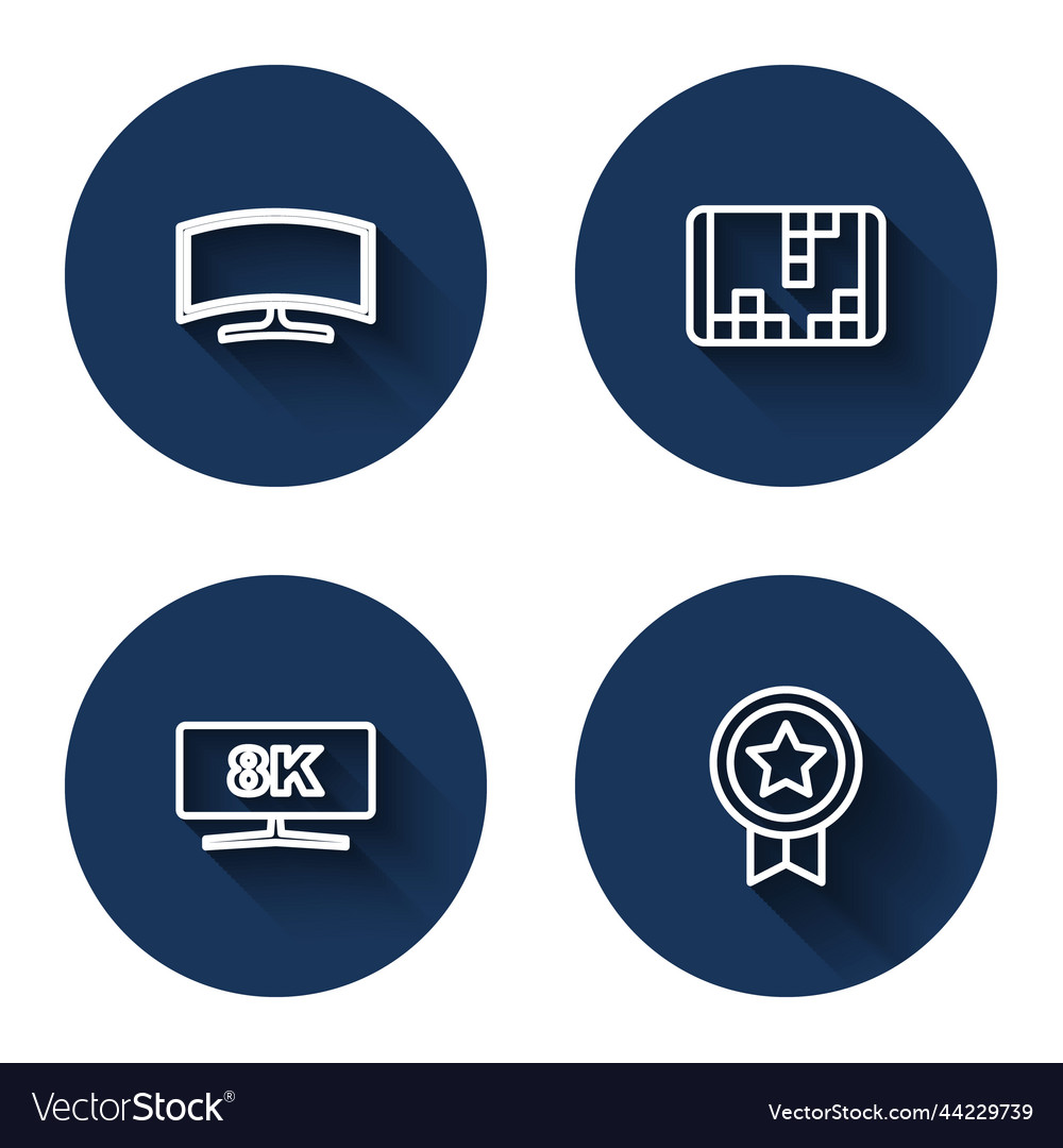 Set line computer monitor portable video game Vector Image Set line computer monitor portable video game