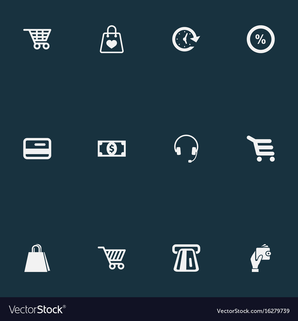 Set of simple sale icons