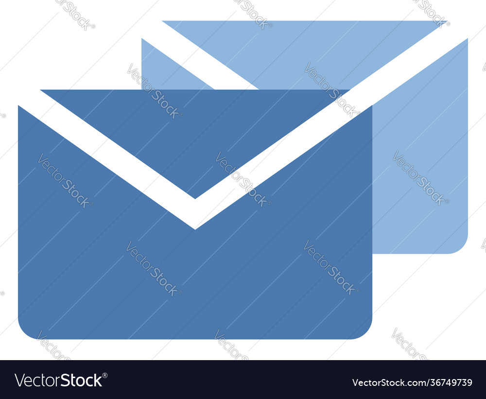 Two mail notifications on a white background