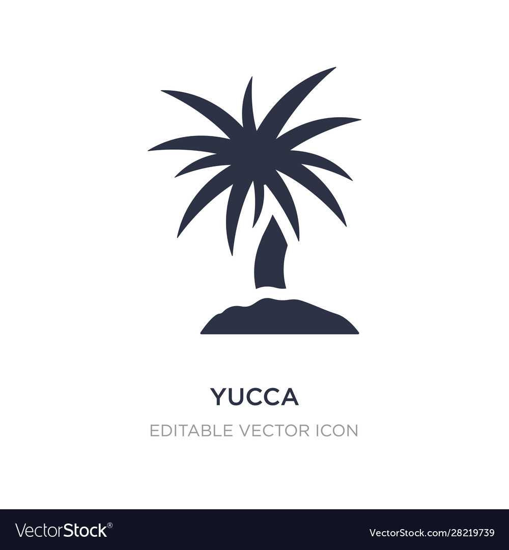Yucca icon on white background simple element