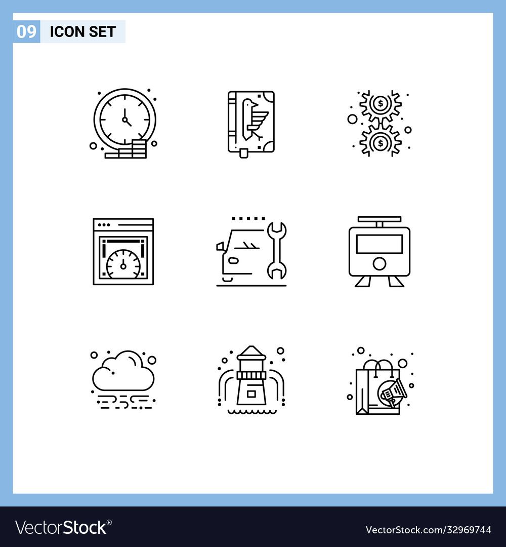 9 universal outlines set for web and mobile