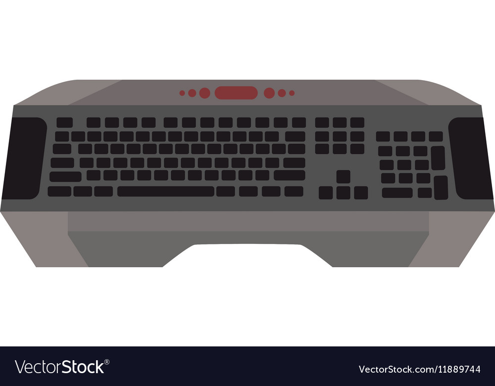 Computer keyboard flat icon