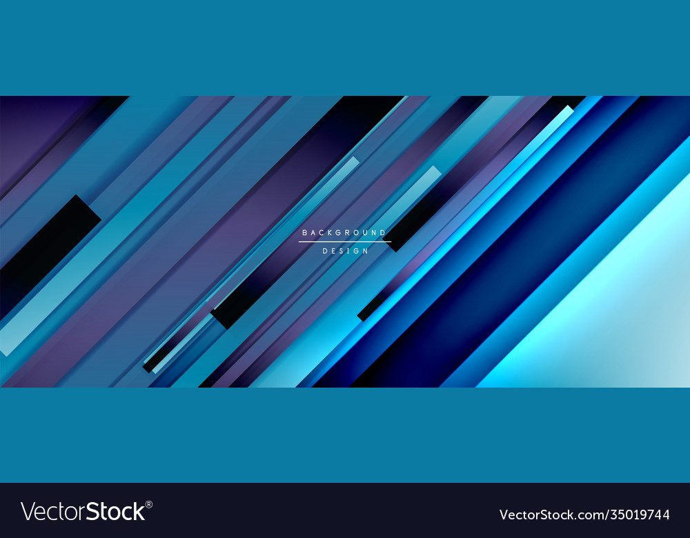 Dynamic lines on fluid color gradient trendy vector image Dynamic lines on fluid color gradient trendy