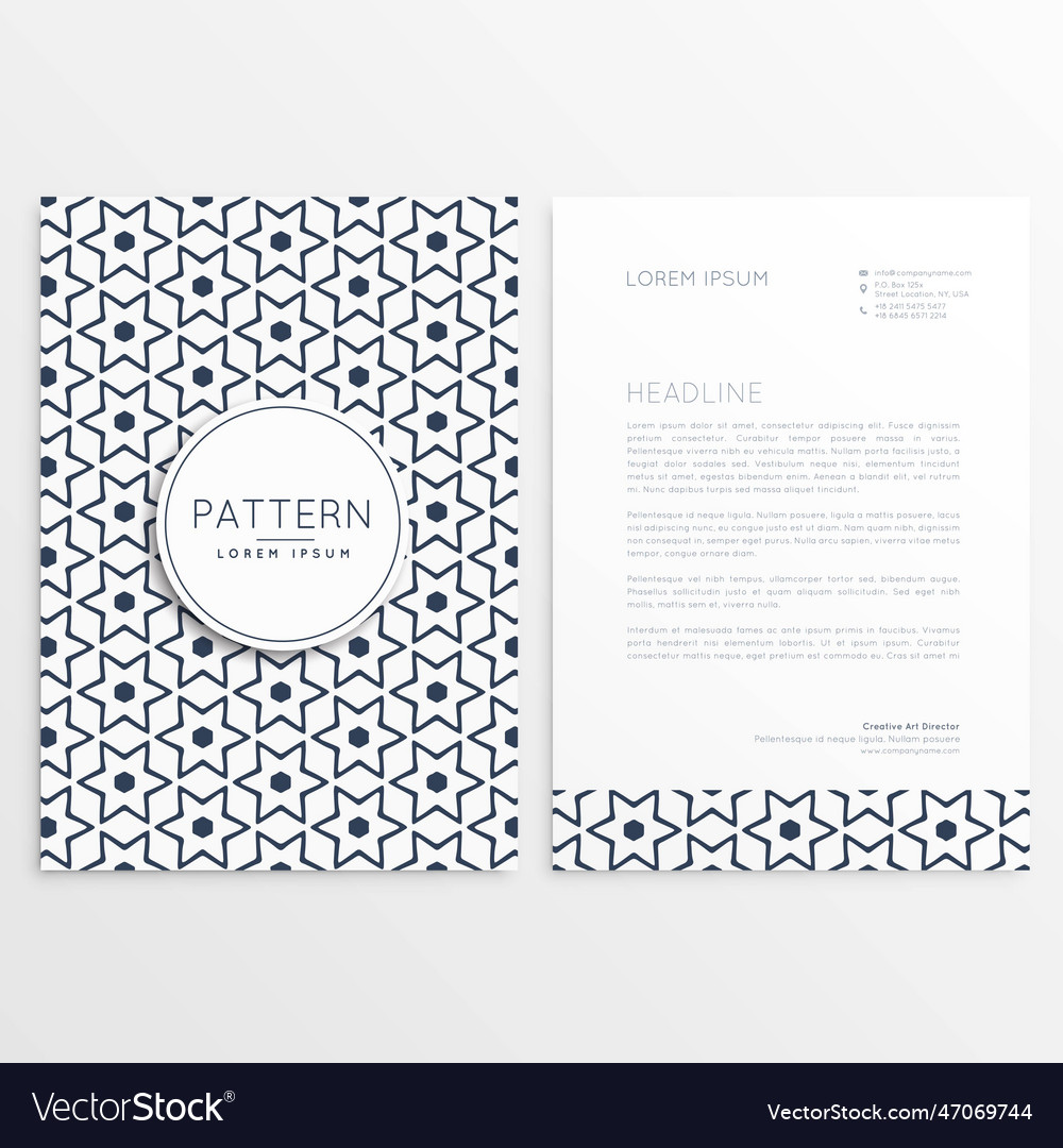 Elegant abstract pattern business shape