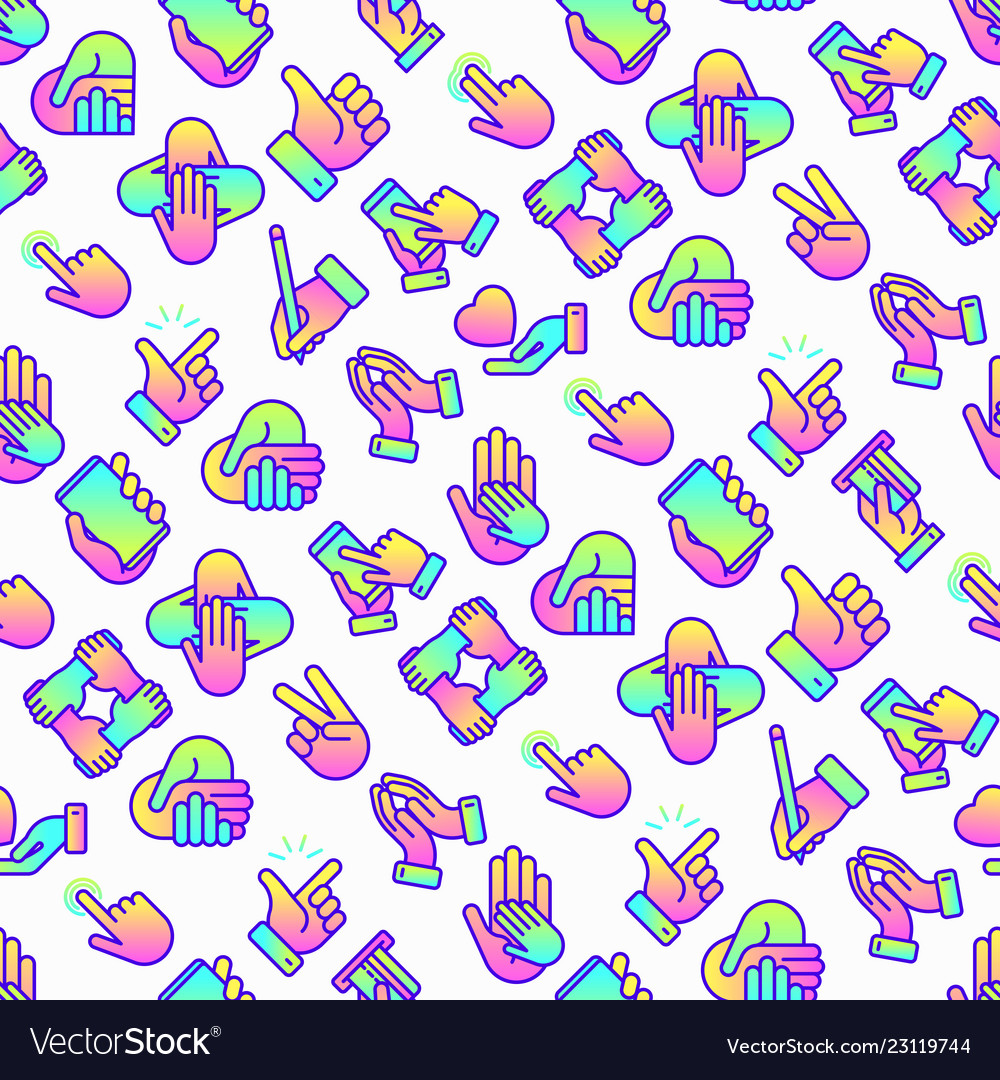 Hands Gesture Pattern - Communication