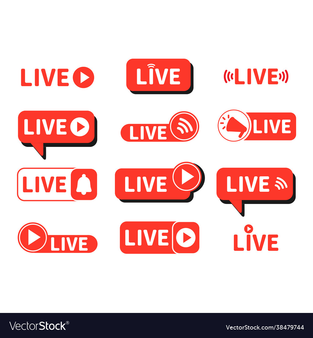 Live Stream Button Set