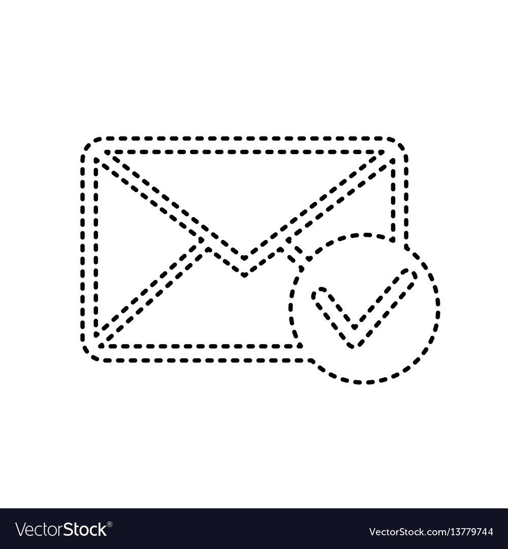 Mail sign with allow mark