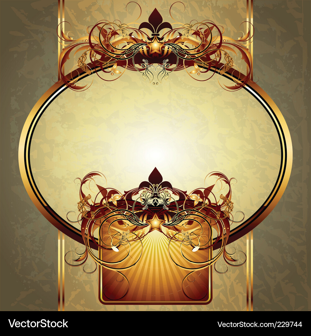 Ornate frame Royalty Free Vector Image - VectorStock
