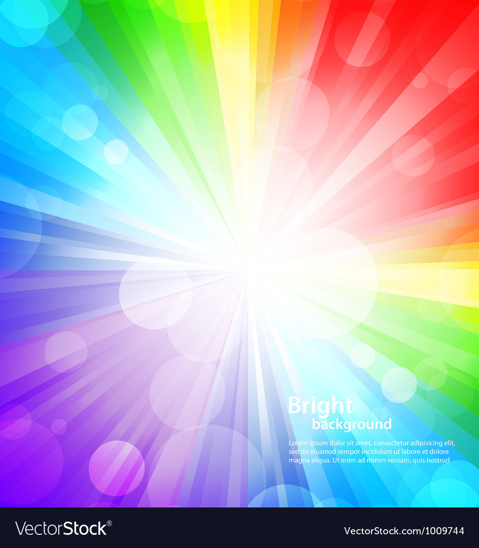 Rainbow Background Vector Image Rainbow Background Vector Image