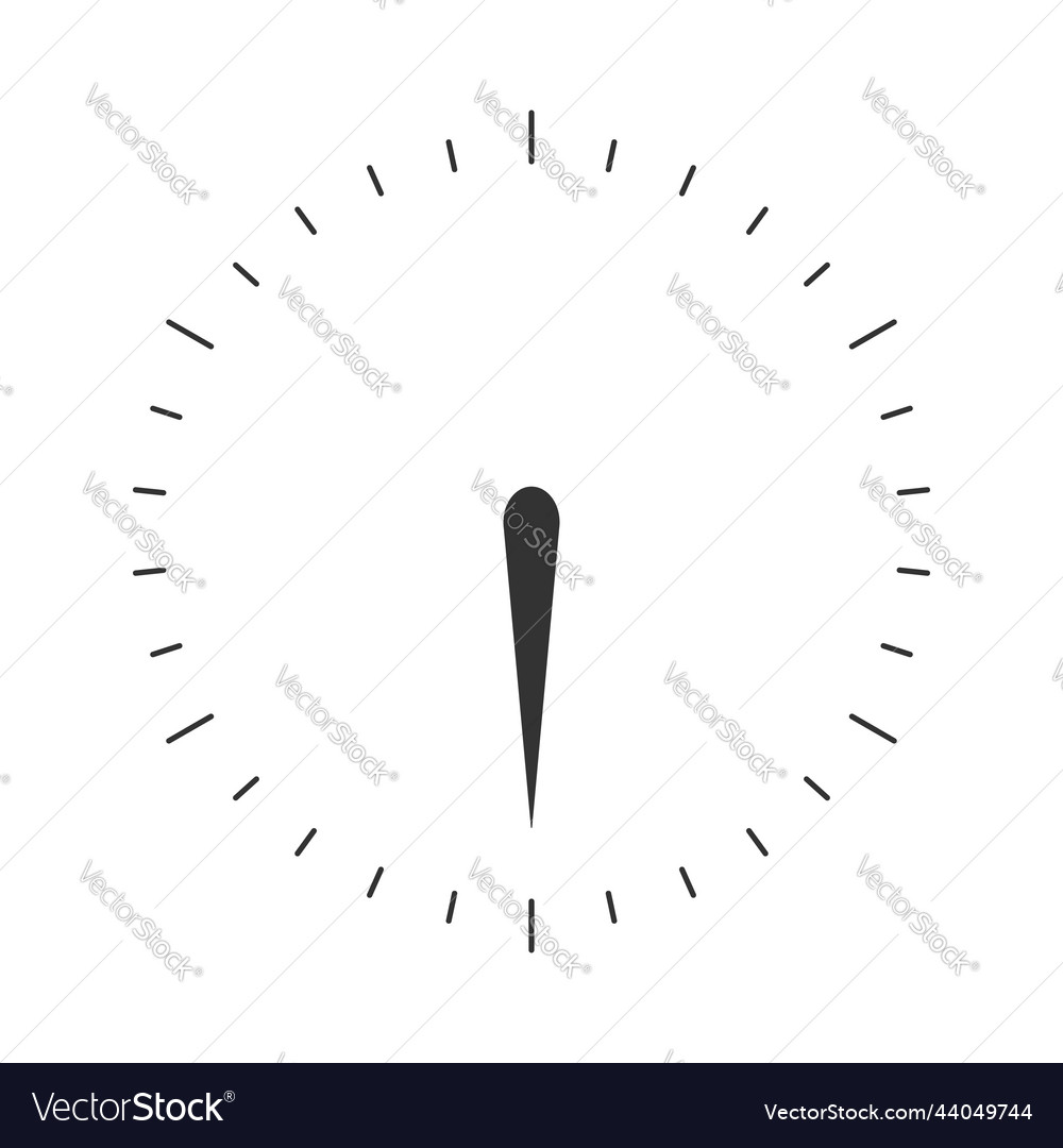 Round measuring scale with arrow template vector image Round measuring scale with arrow template