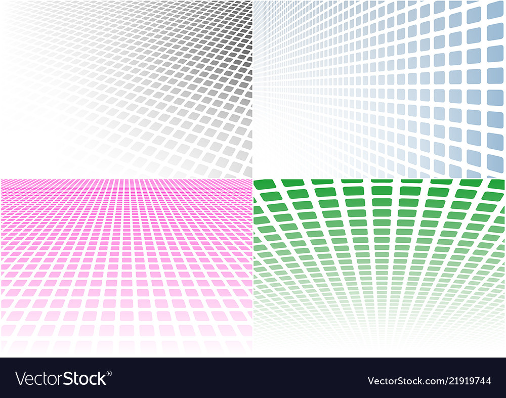 Set of abstract halftone background
