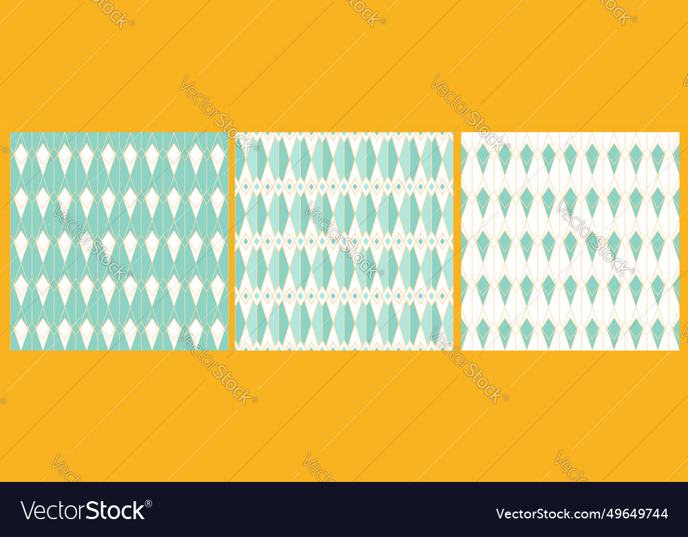 Set of geometric seamless patterns abstract