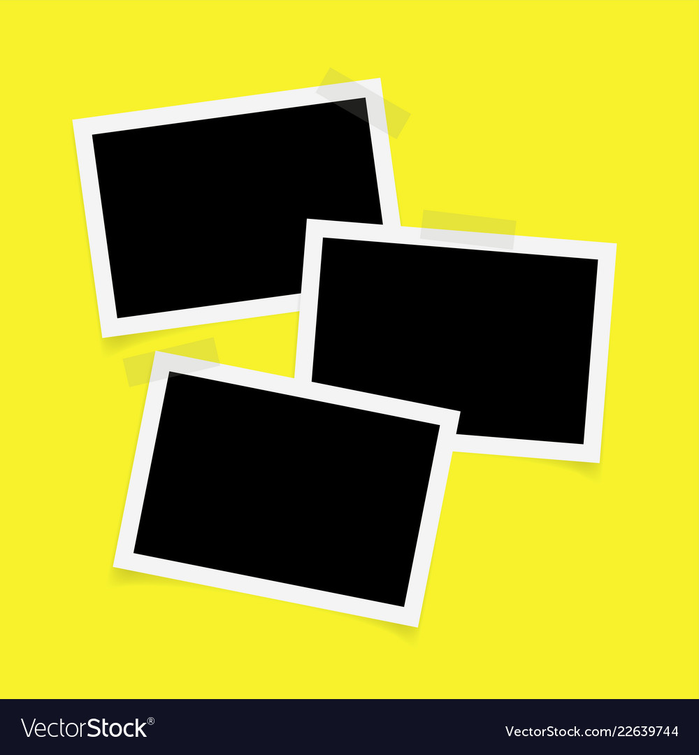 Three Photo Frames with Tape