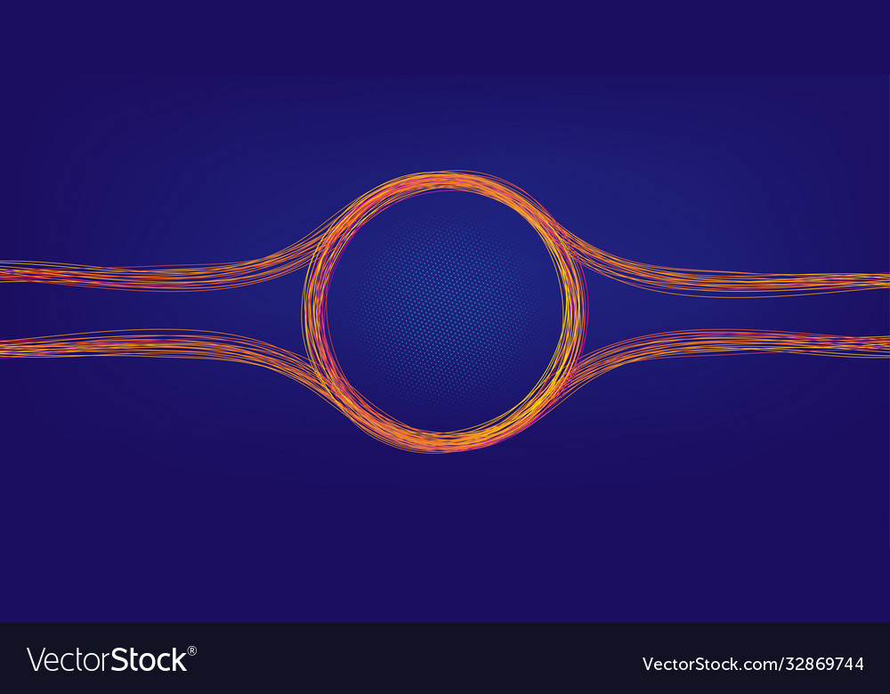 Wave lines flowing dynamic blue background for ai vector image Wave lines flowing dynamic blue background for ai
