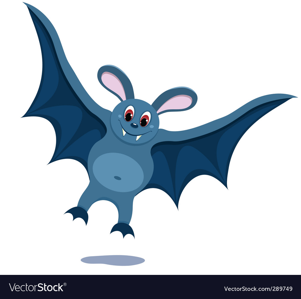 Cartoon bat Royalty Free Vector Image - VectorStock