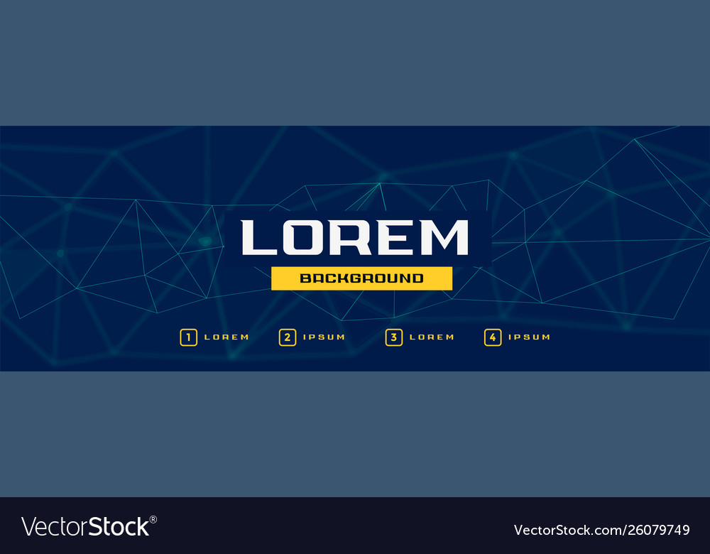 Digital technology banner or header with mesh
