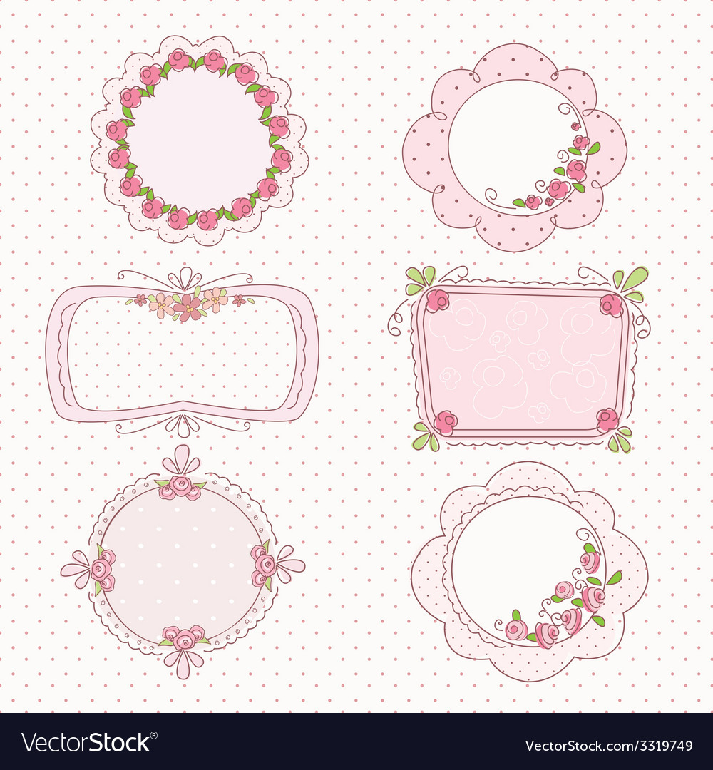 Doodle Vintage Frames Royalty Free Vector Image Doodle Vintage Frames Vector Image
