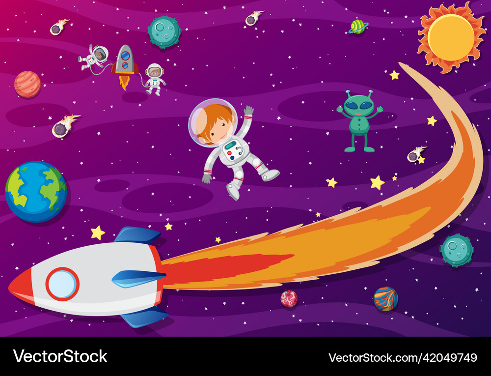Space Element Vector Space element in background Royalty Free Vector Image