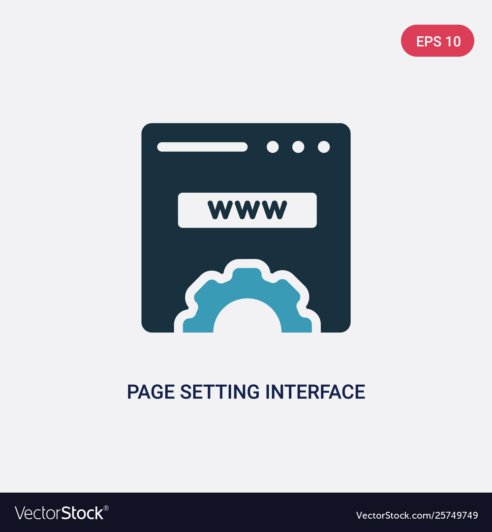 Zwei Farbseiteneinstellung Interface-Icon aus Web vector image Zwei Farbseiteneinstellung Interface-Icon aus Web