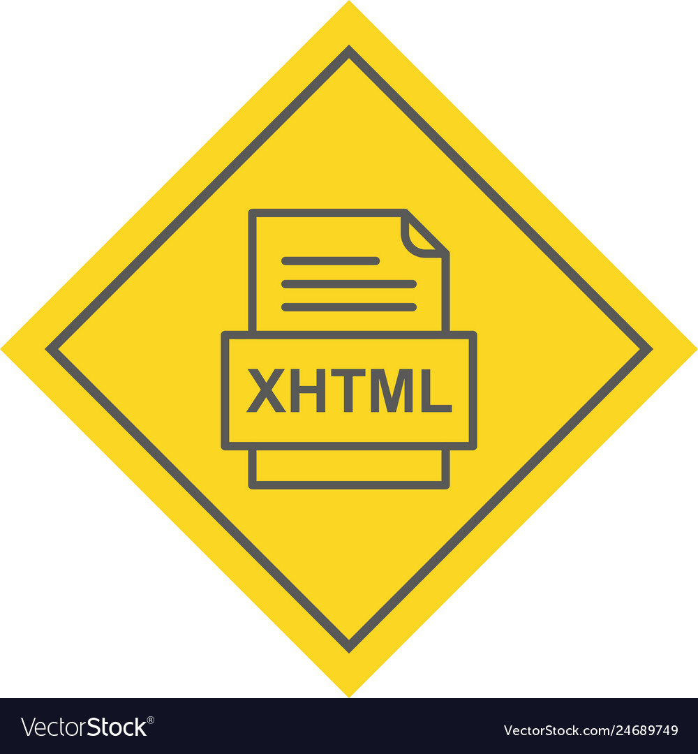 Xhtml file document icon