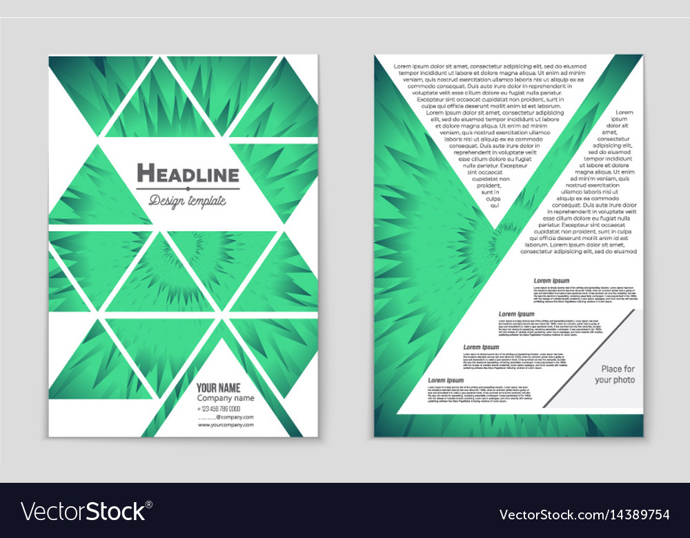 Abstract layout background set for art