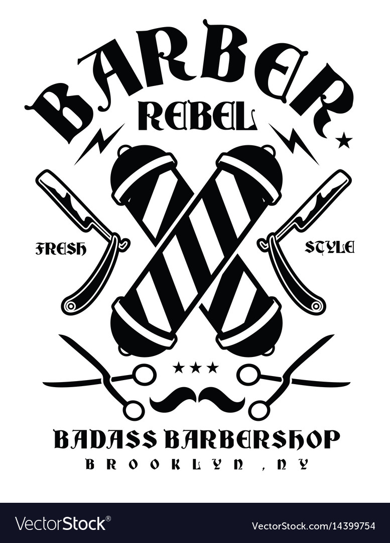 Barber rebel 2 Royalty Free Vector Image - VectorStock