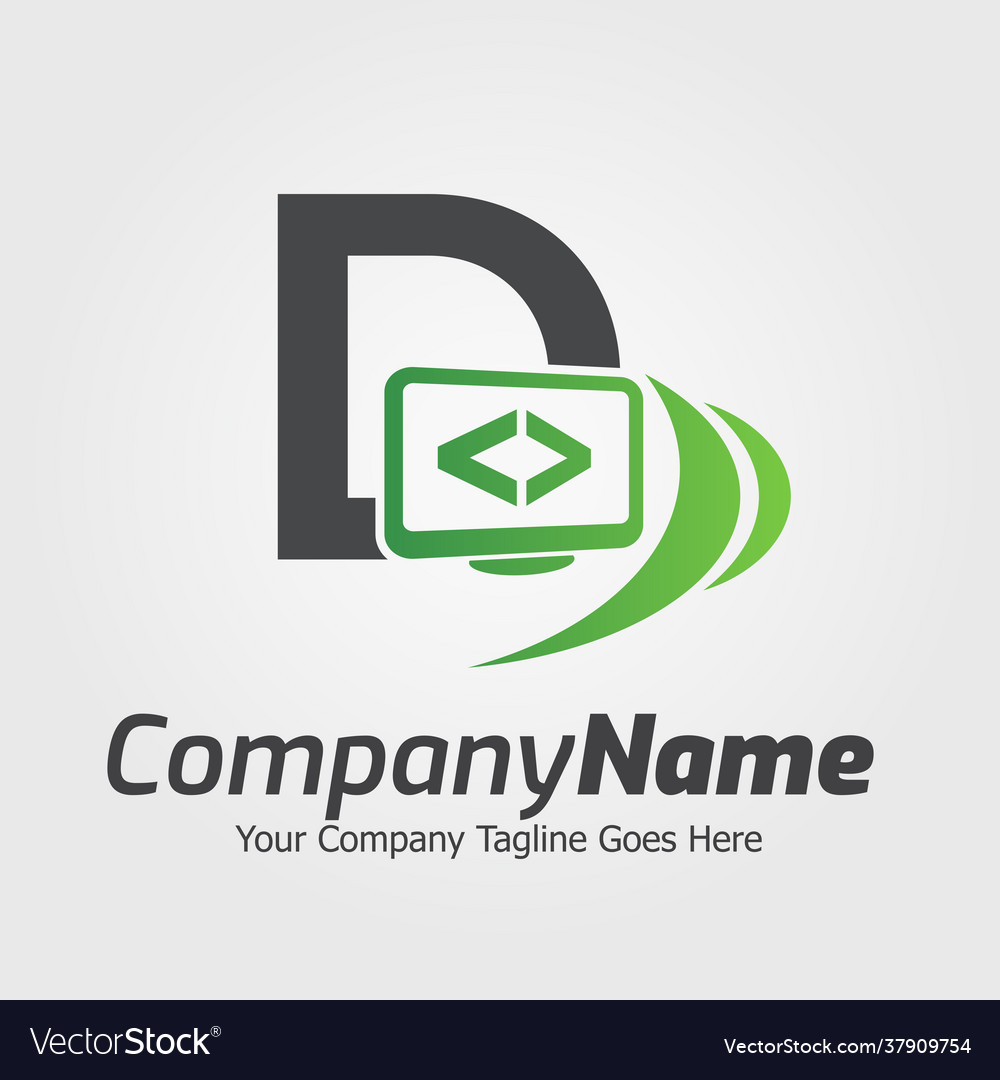 Programming code and computer monitor logo
