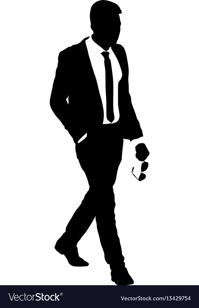 Silhouette of a Business Man