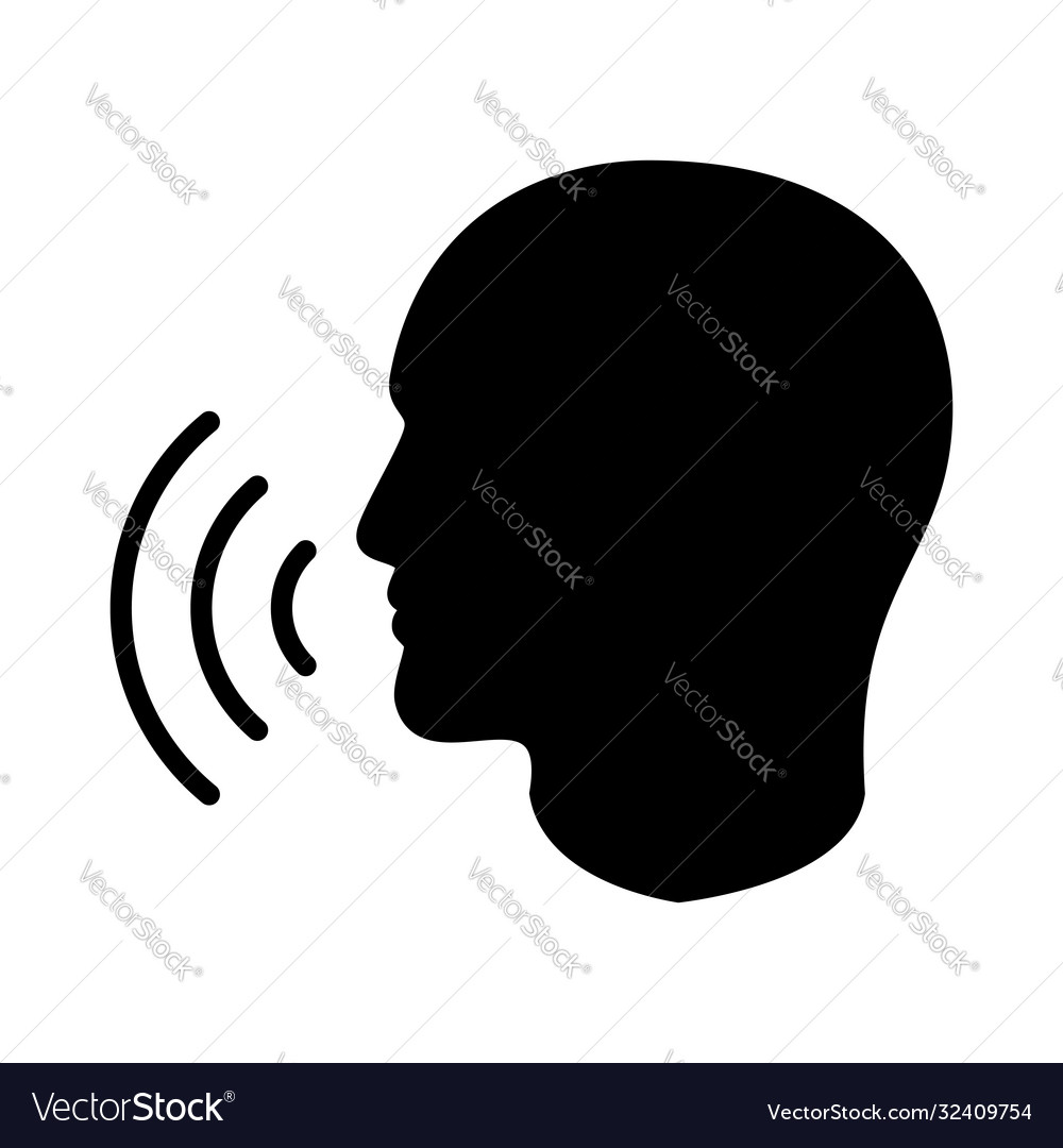 Talking head Royalty Free Vector Image - VectorStock