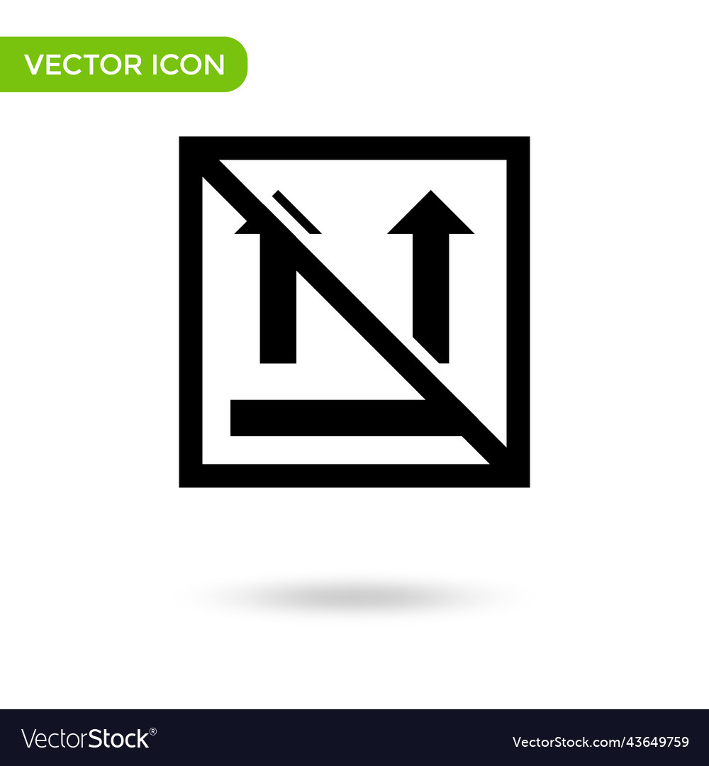 Arrow side up logistic icon minimal and creative