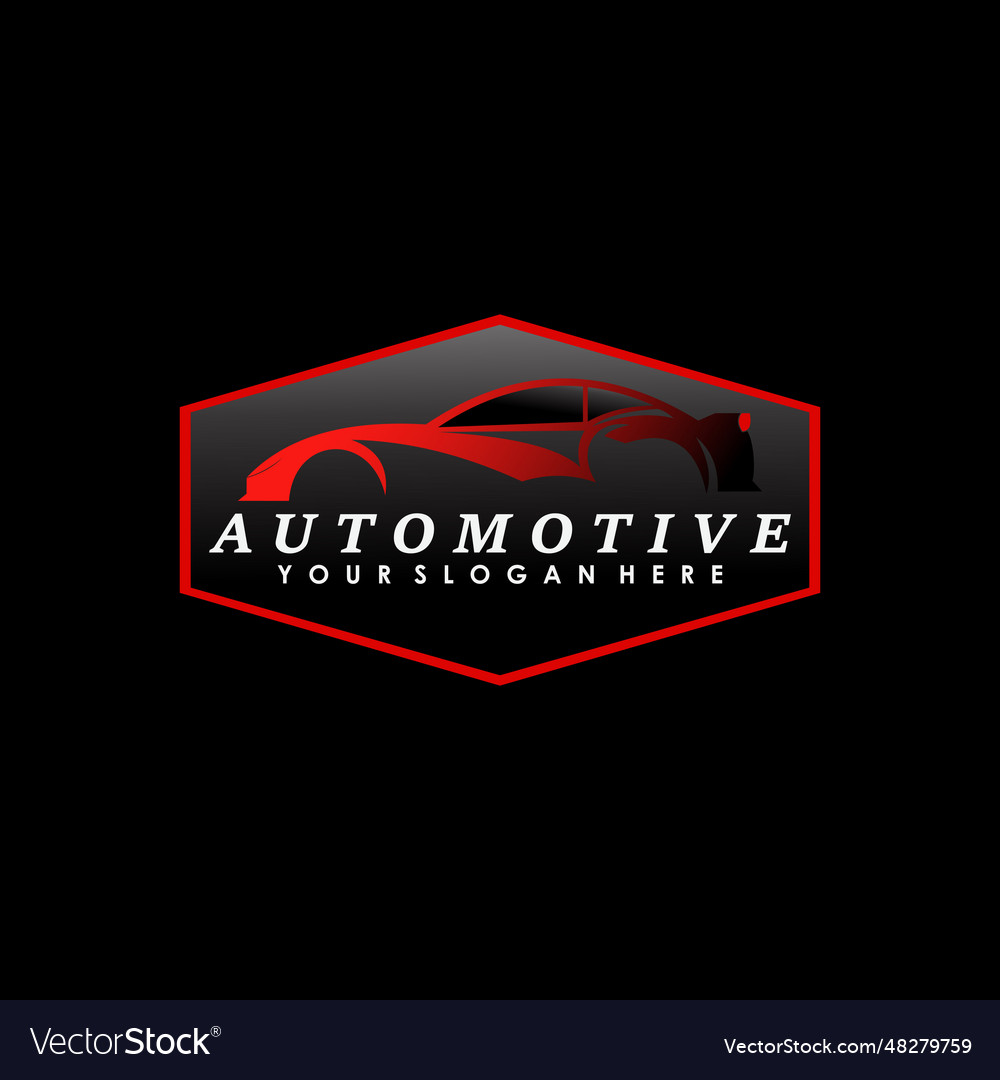 Automotive logo design with creative concept Vector Image