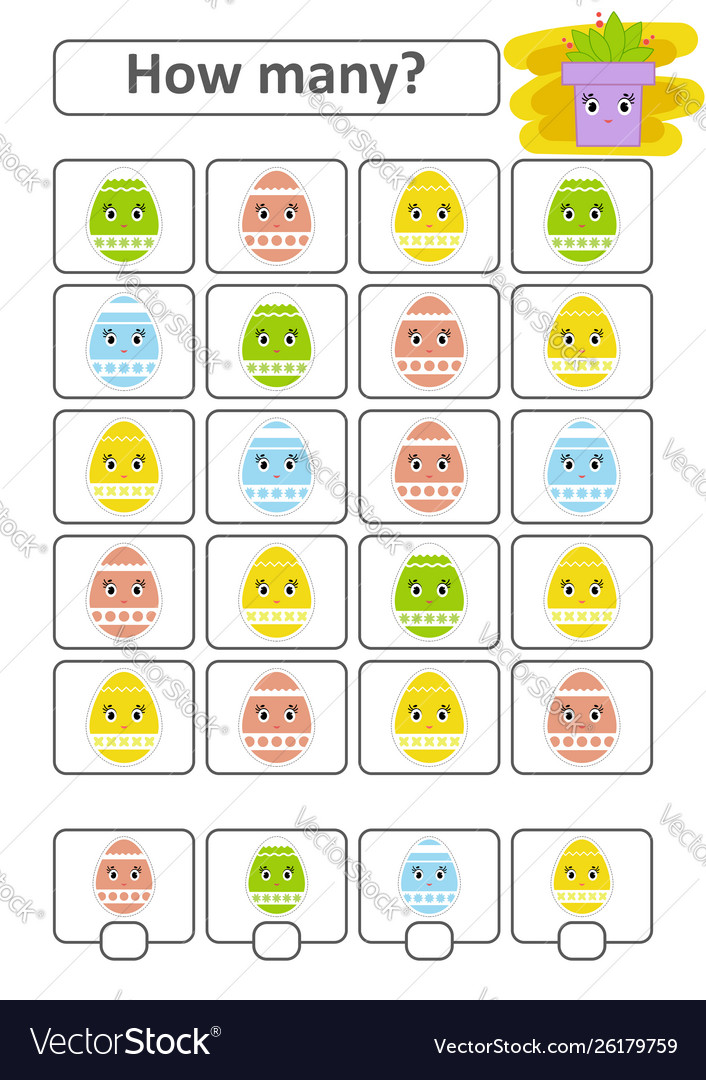 Counting game for preschool children