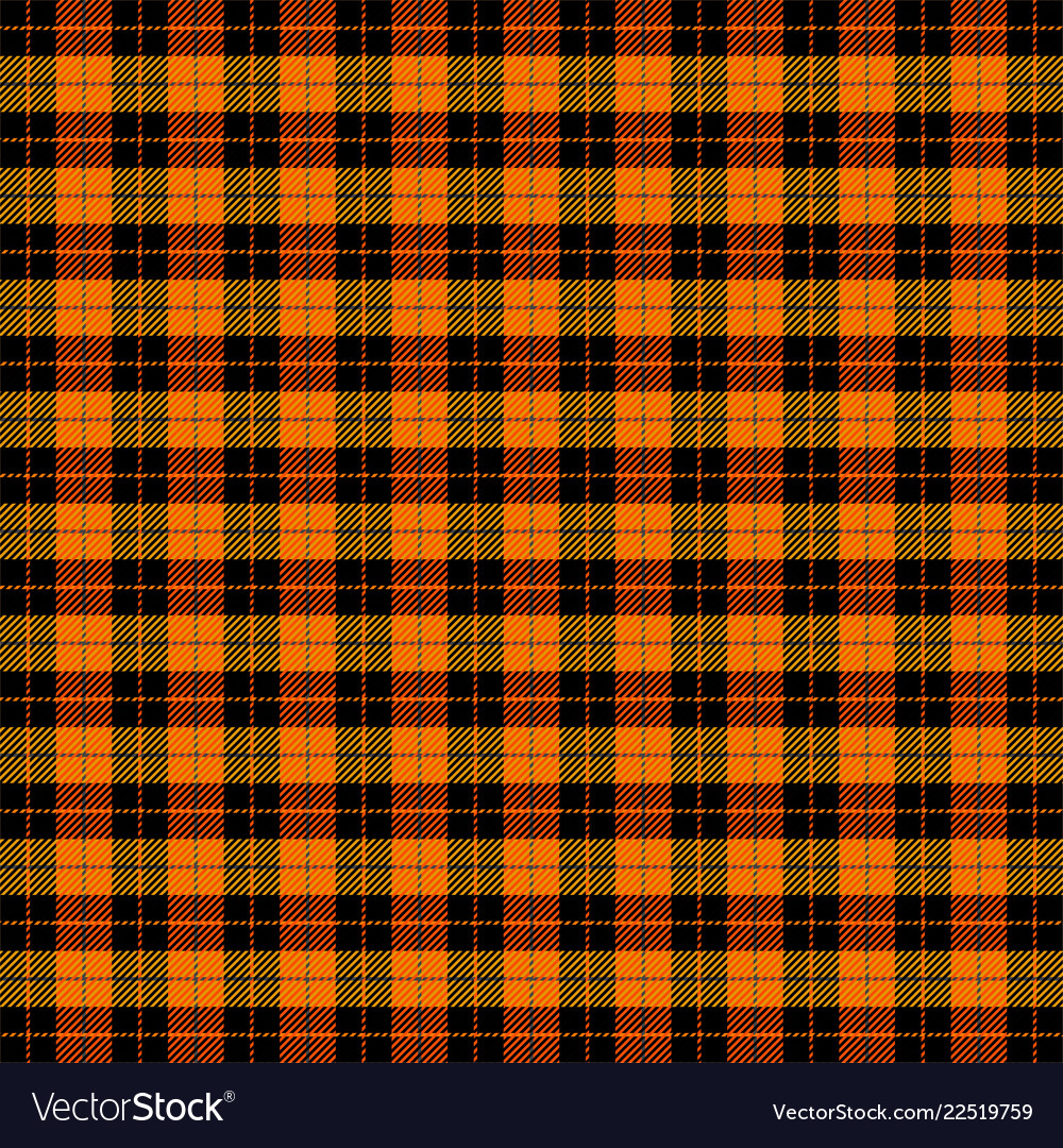 Halloween tartan plaid pattern scottish cage vector image Halloween tartan plaid pattern scottish cage