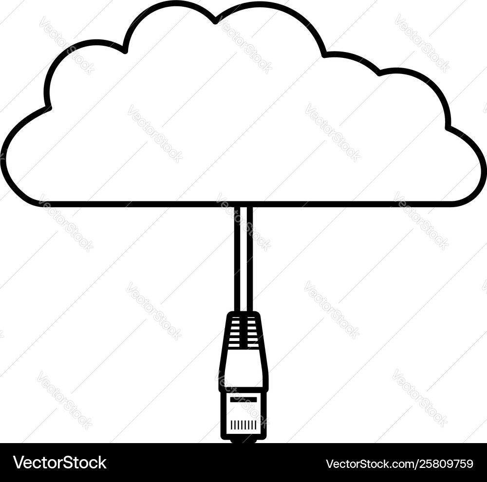 Network cloud icon Royalty Free Vector Image - VectorStock