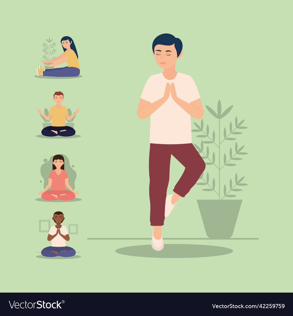 People and yoga